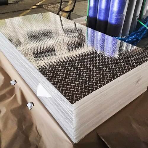 Lembar Plat Pemeriksa Aluminium A5052 H32